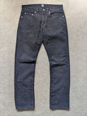 Gap Pant Black Cotton Corduroy Chino Straight Business Preppy 30X30